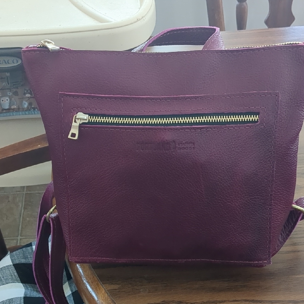 Portland Leather Goods Orchid Mini Tote Backpack